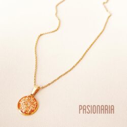 Collar flor natural