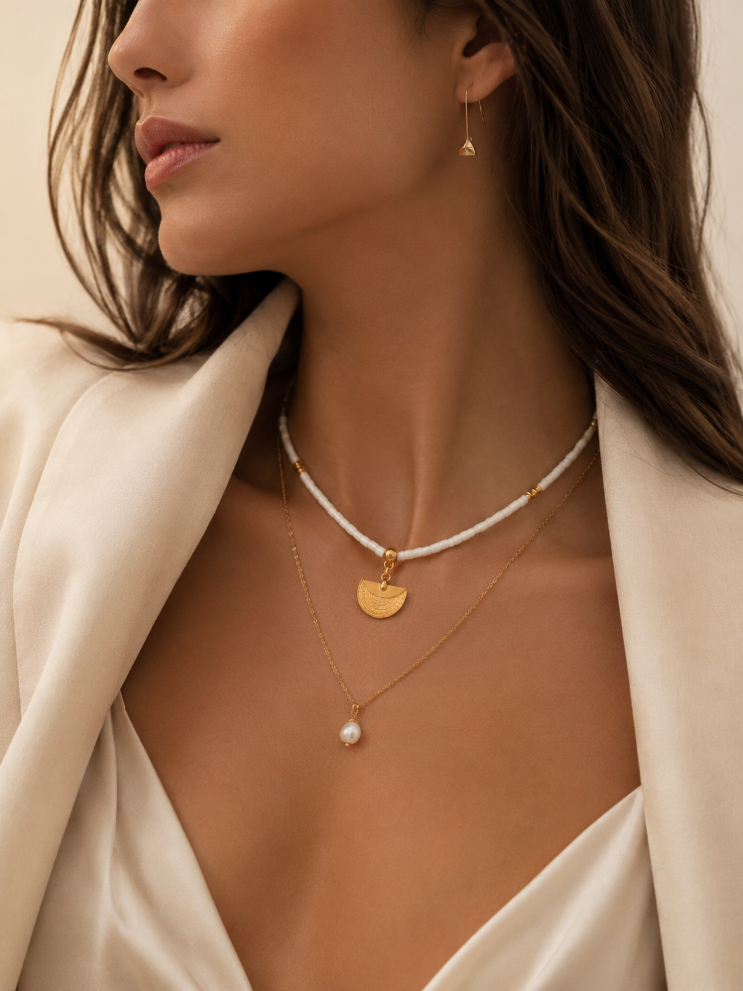 COLLAR DUO PASIONARIA Collar Empoderada Nácar
