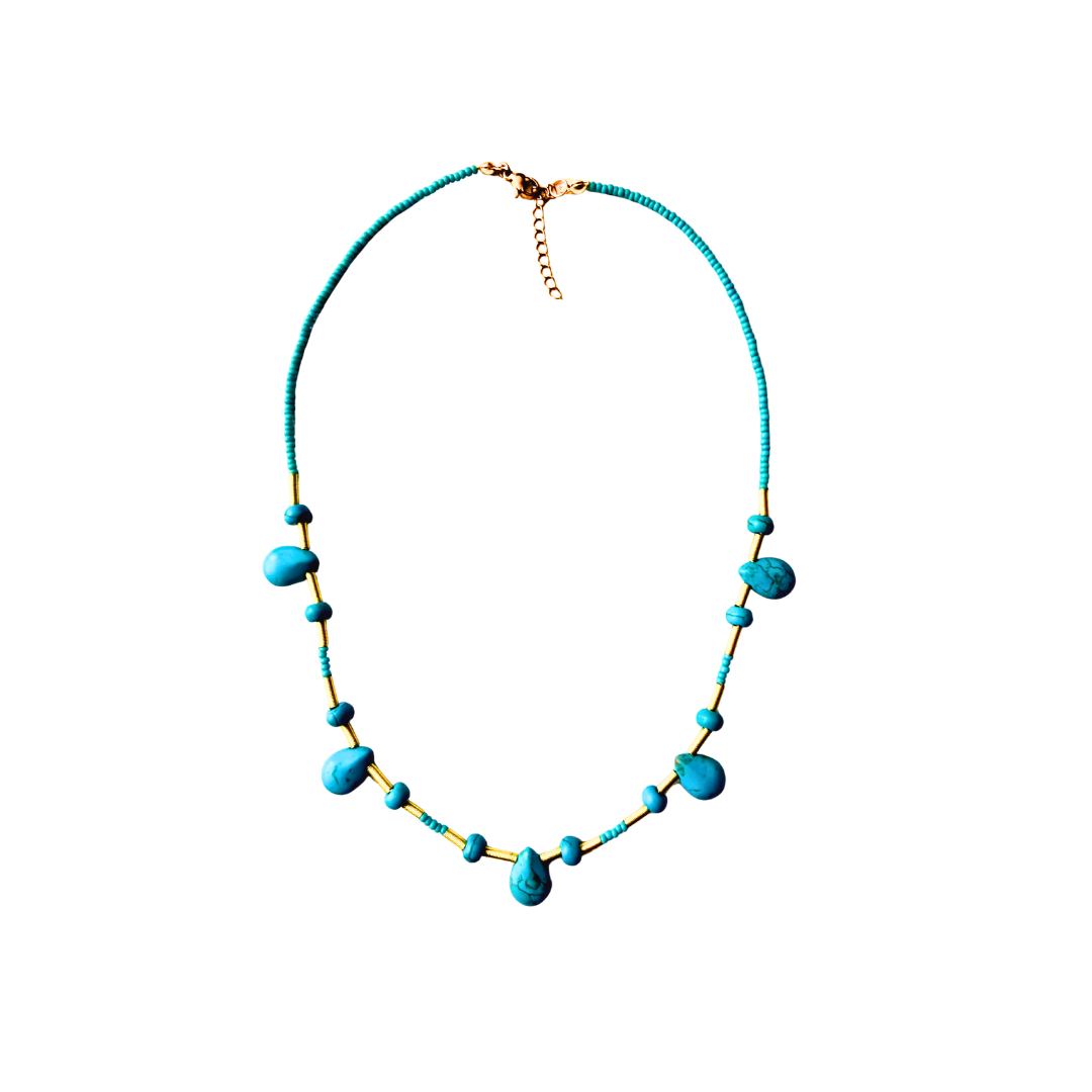 Collar gota turquesa1 Collar gota turquesa