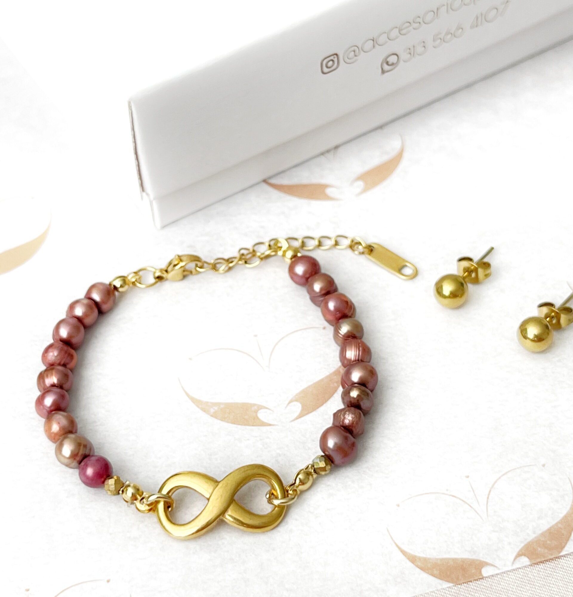IMG_9253 Pulsera Infinito perla