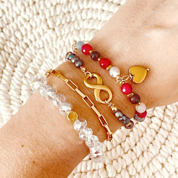 Pulsera infinito Perla - Image 2