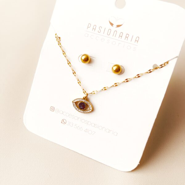 Collar ojo turco