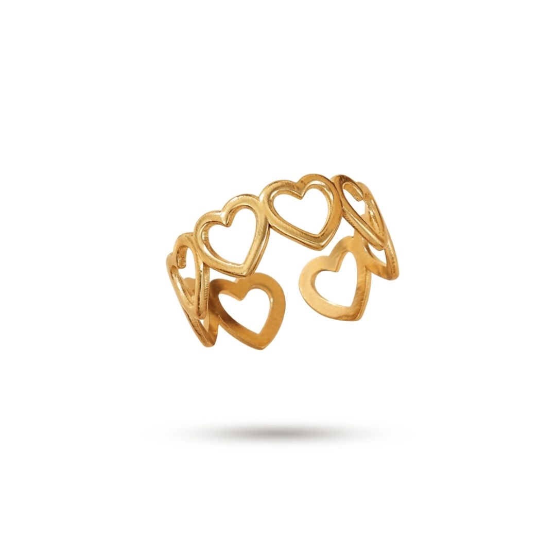 Anillo corazon acero inoxidable pasionaria Anillo corazon acero inoxidable pasionaria