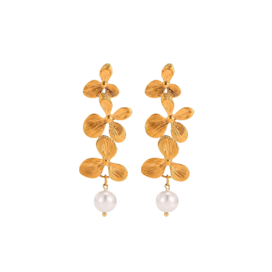ARETES JARDÌN Aretes Jardín en acero inoxidble, moda femenina, aretes en tendencia
