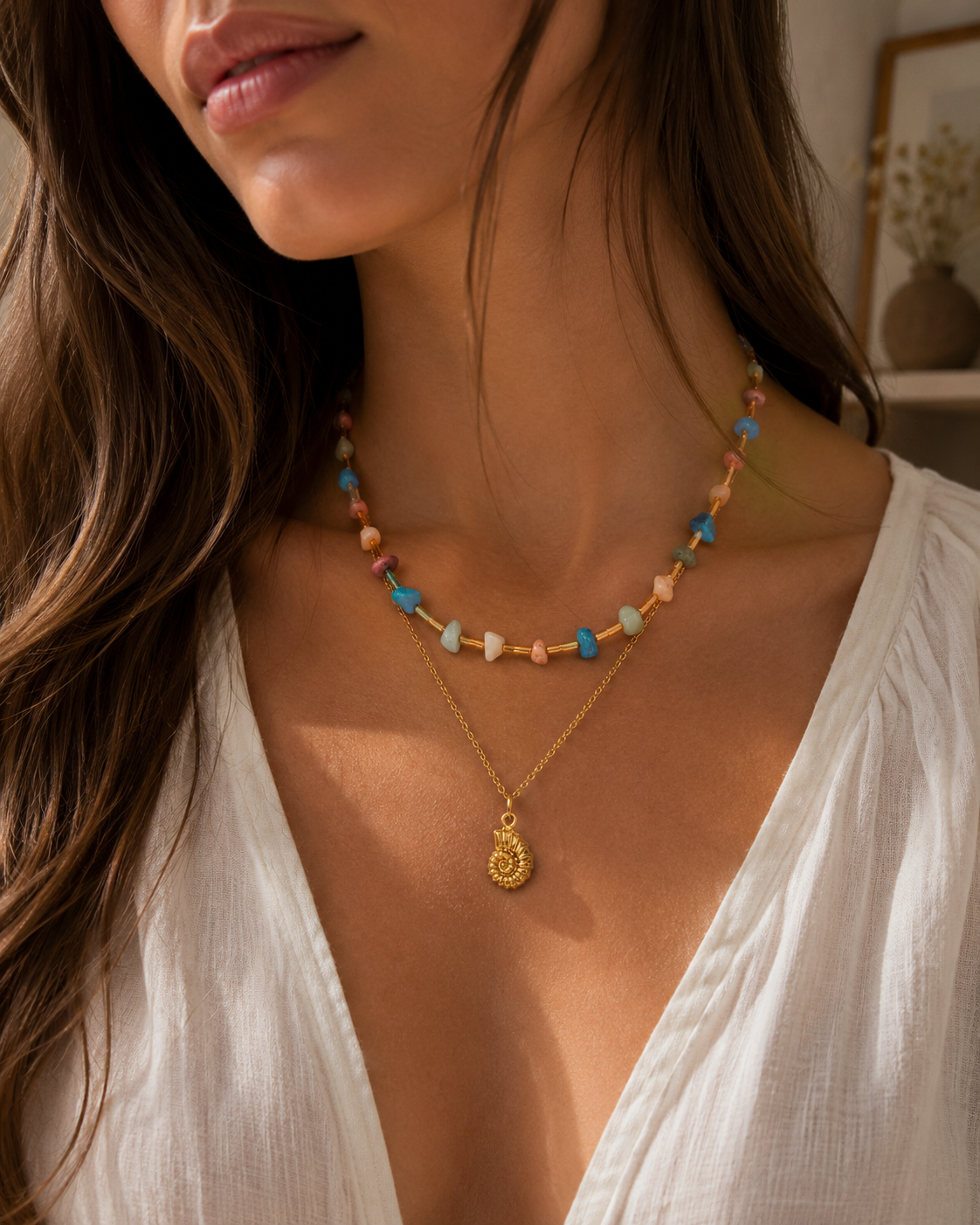 Collar duo Mar-tricolor