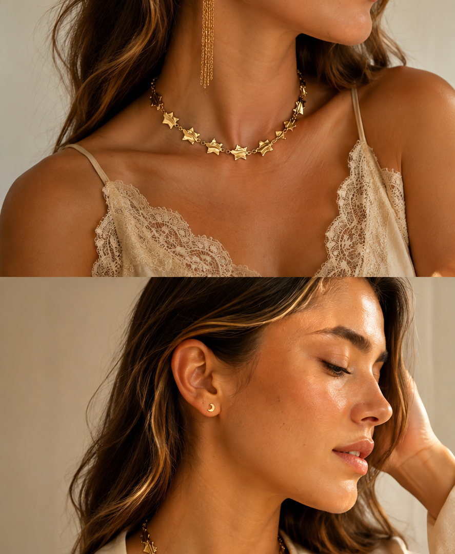 Choker fugaz en acero inoxidable Choker fugaz en acero inoxidable