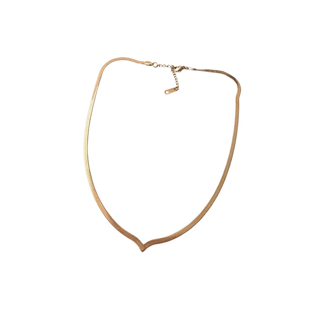 Collar cadena Plana, acero inoxidable Collar cadena Plana, acero inoxidable