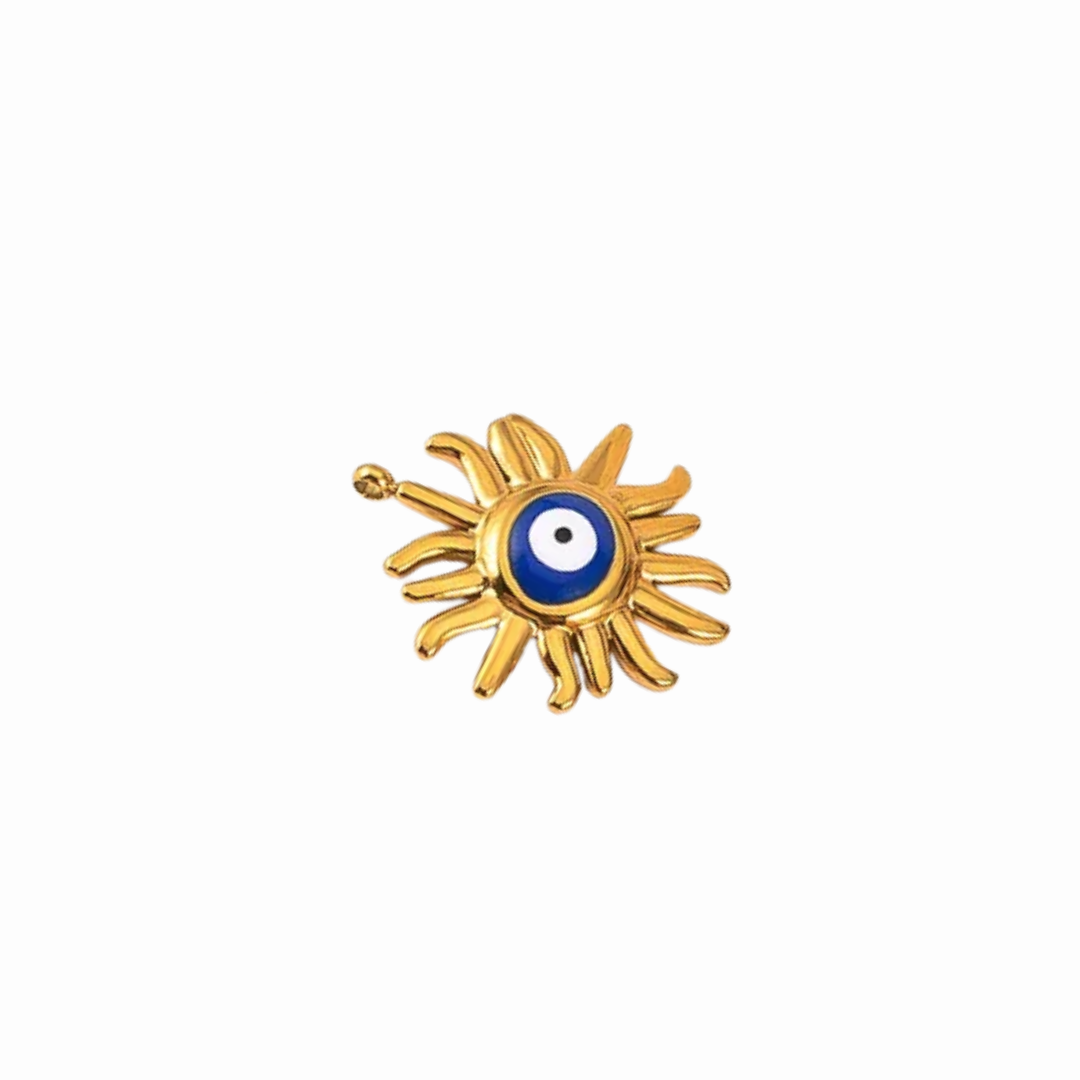 Dije de ojo turco en acero inoxidable