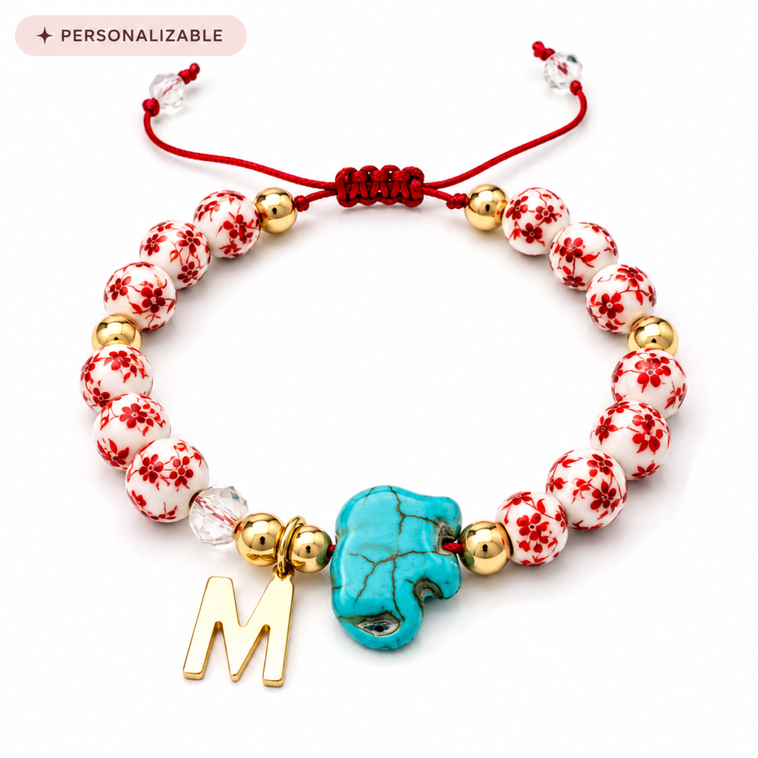 Pulsera Fauna Sabia, acero inoxidable y hematitas