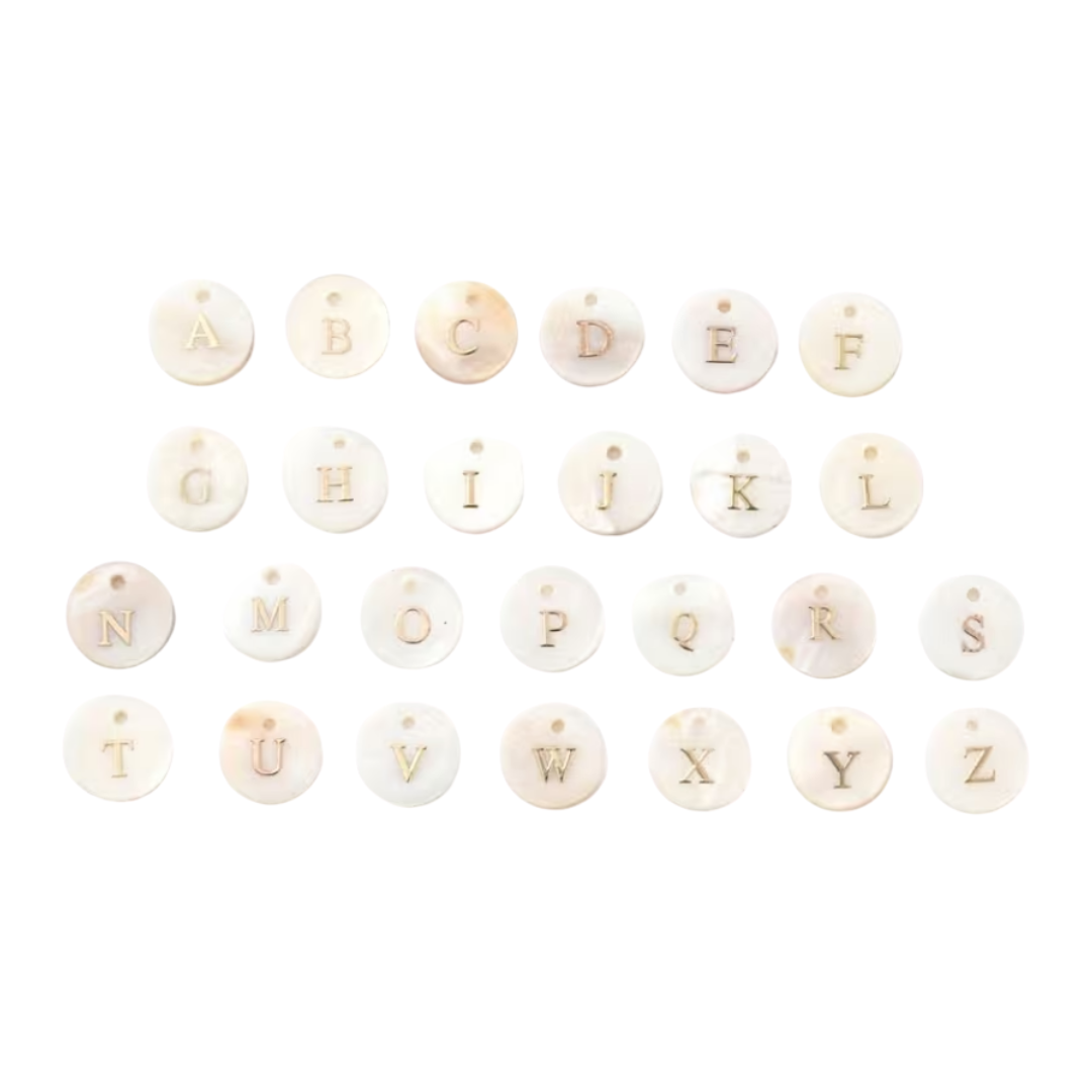 LETRAS EN NÁCAR INICIALES