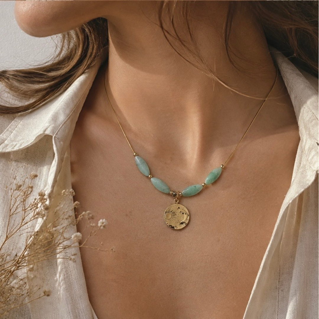 Collar aventurina
