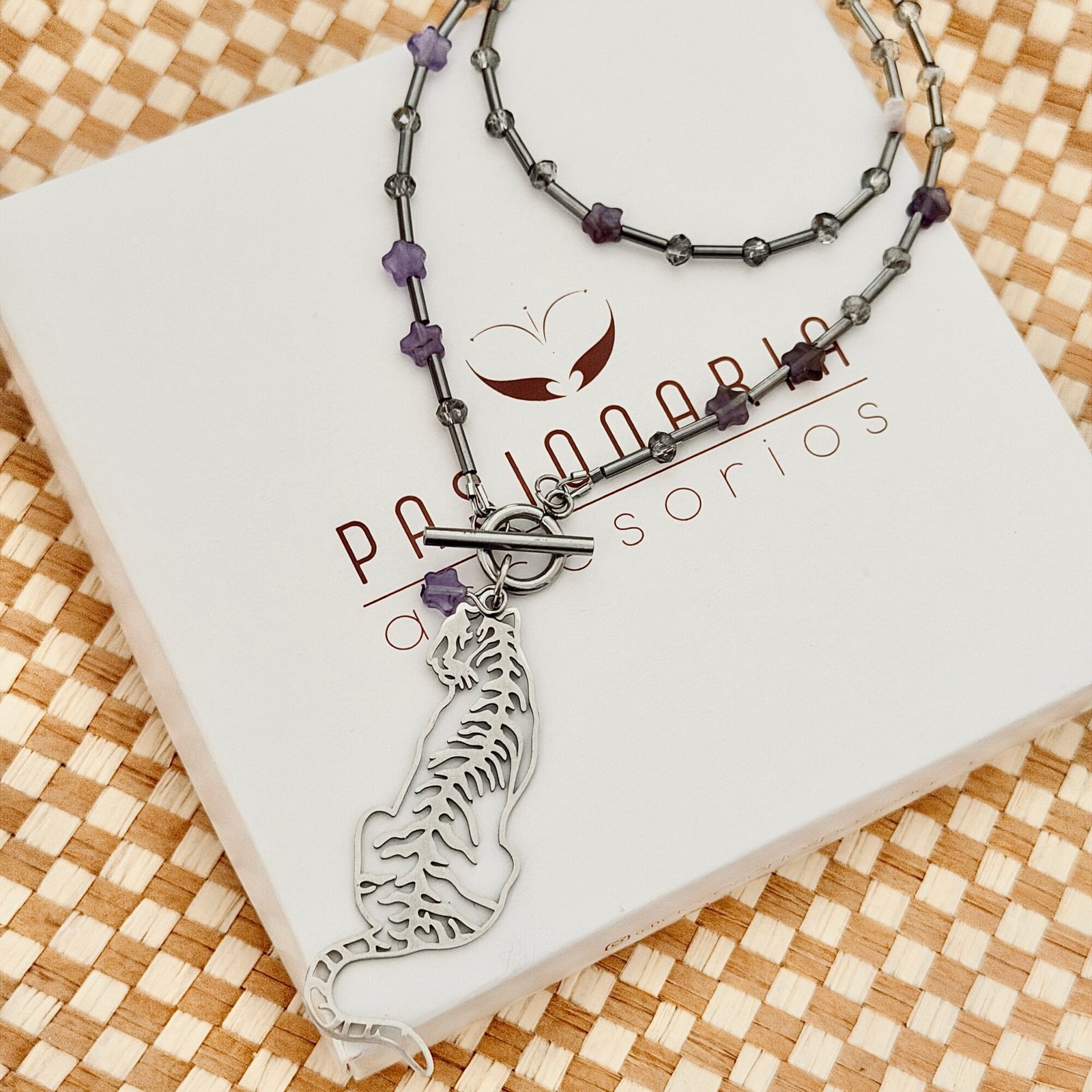 Collar pantera amatista