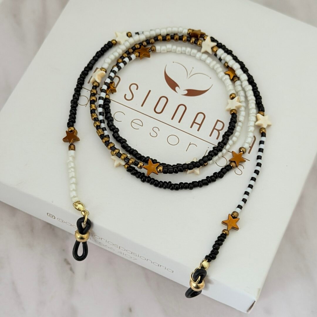 Cordon para gafas dorado