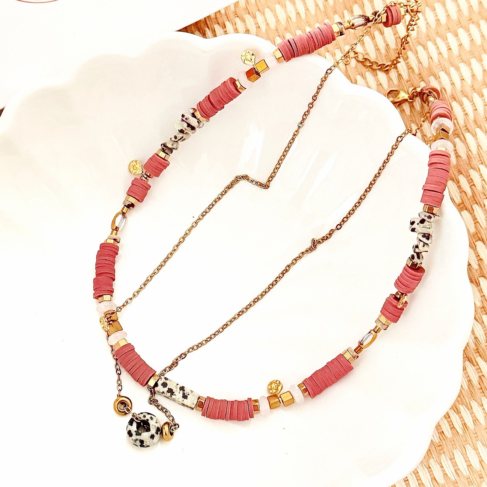 Collar boho doble
