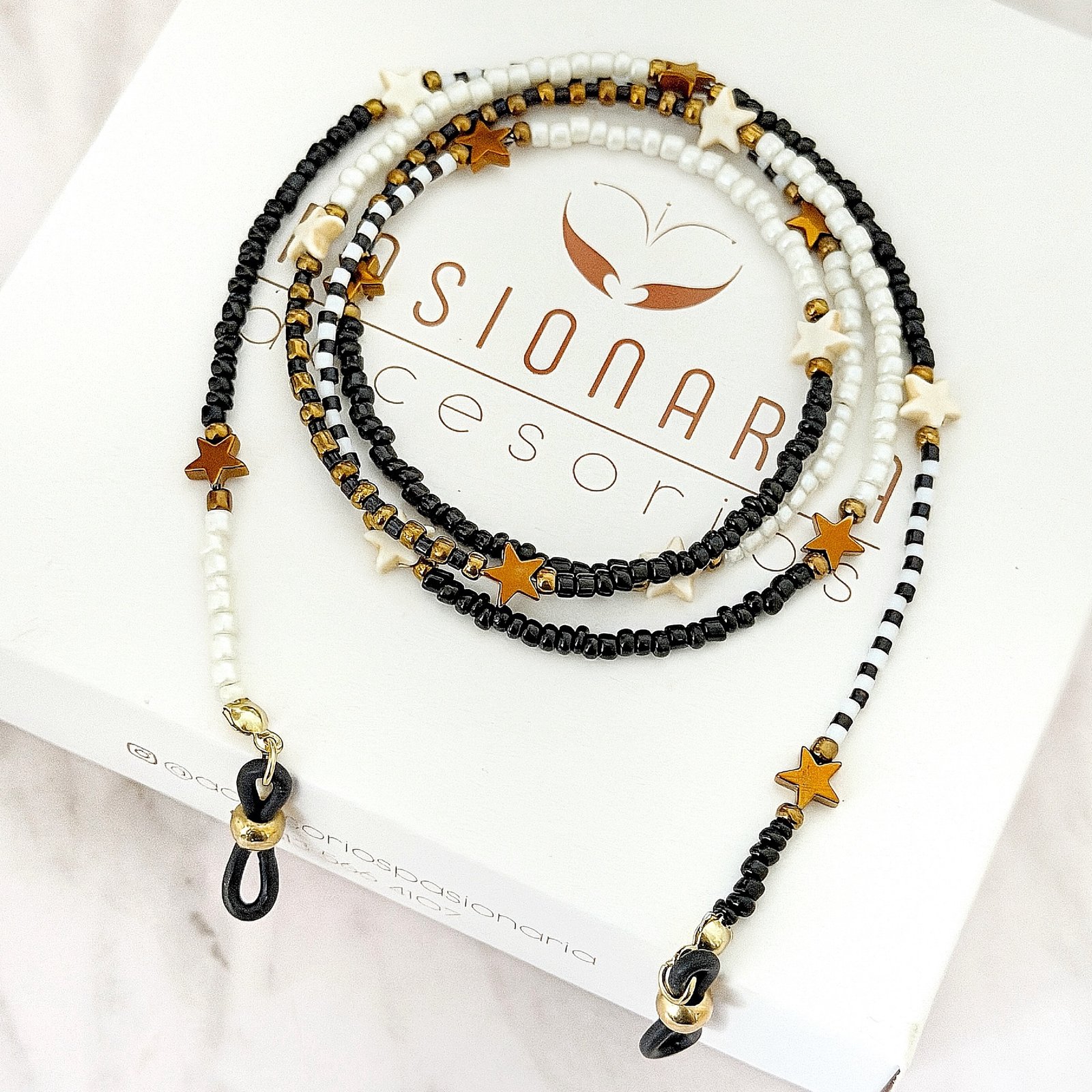Cordon para gafas dorado