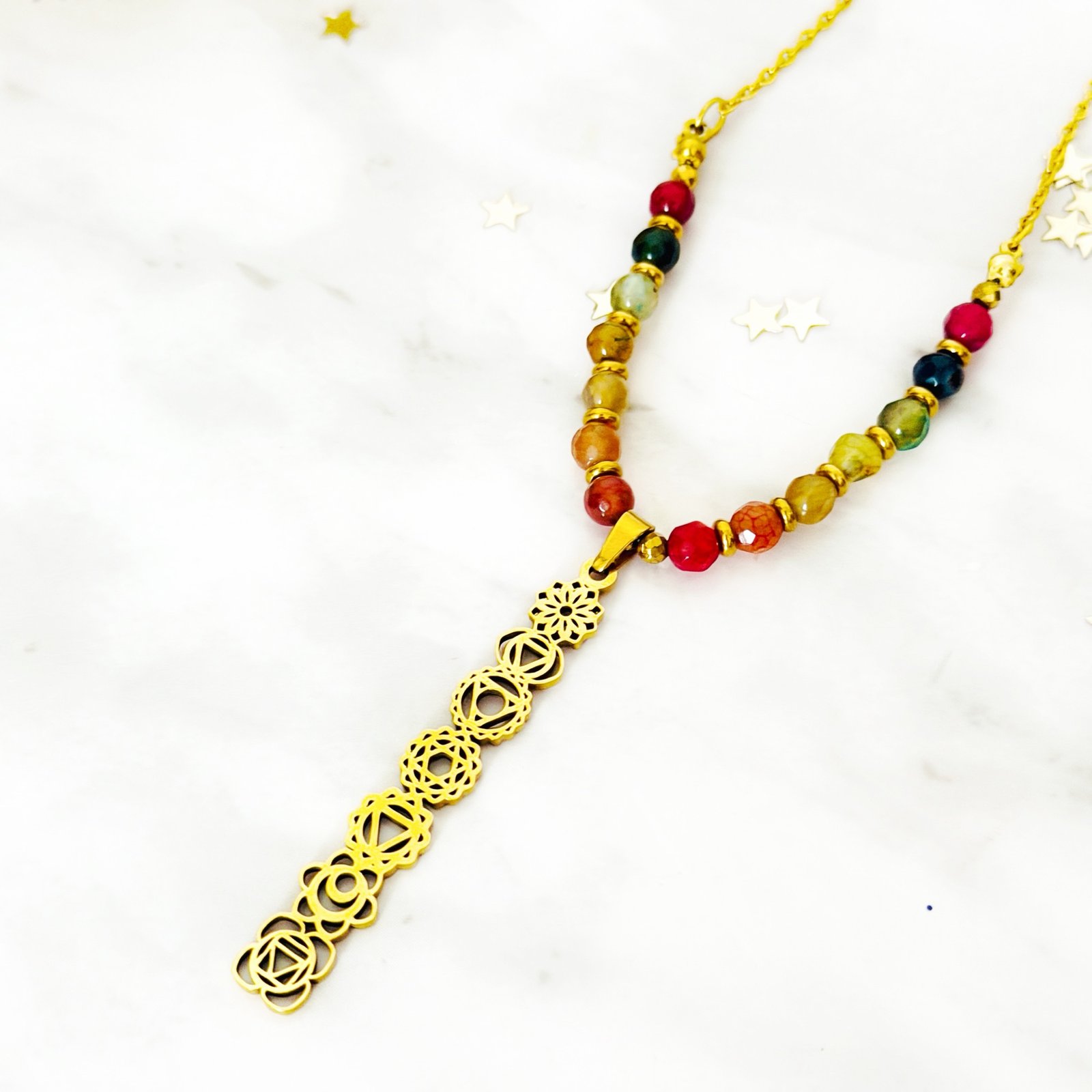 Collar chakras agatas 2 Collar chakras agatas 2