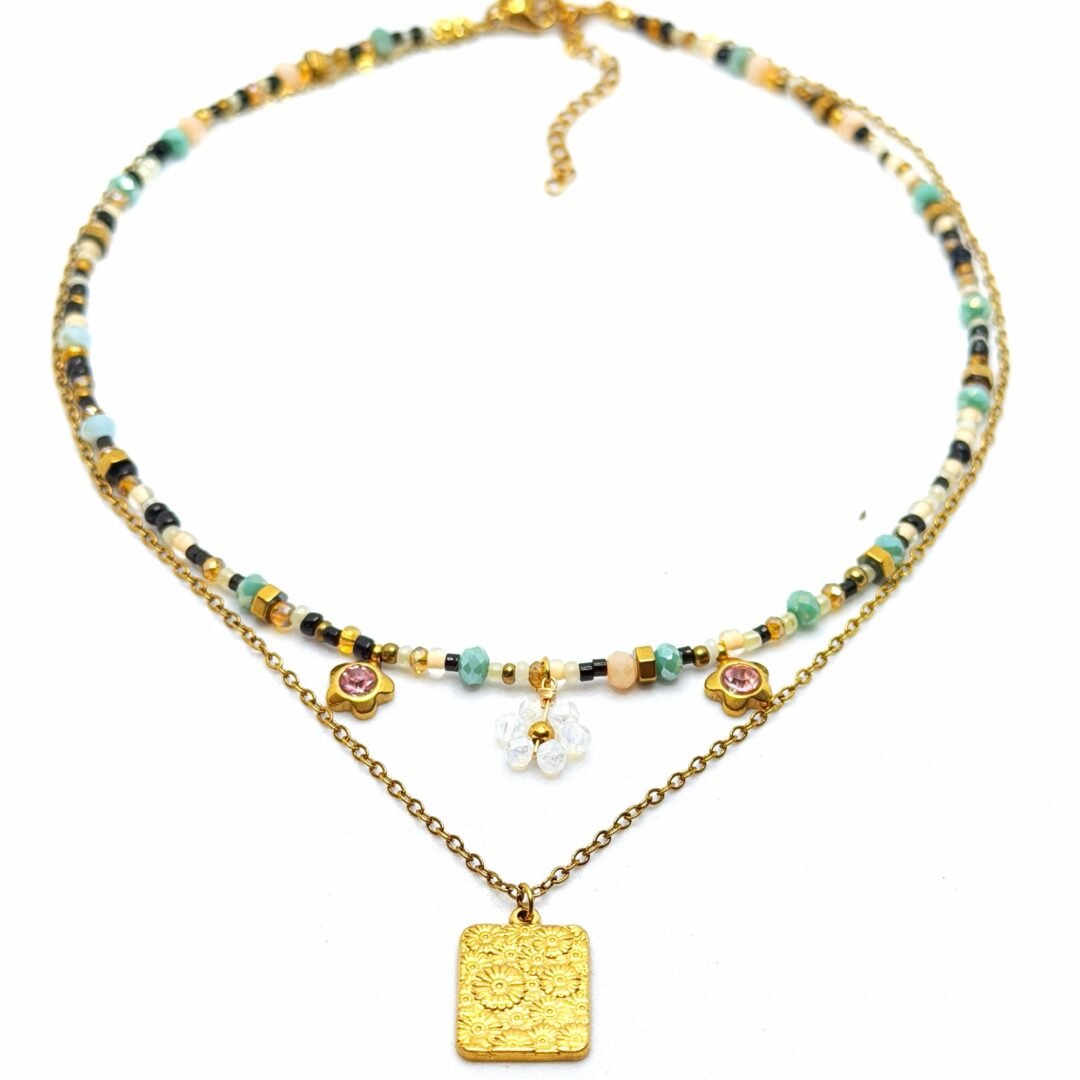 Collar duo Florecer