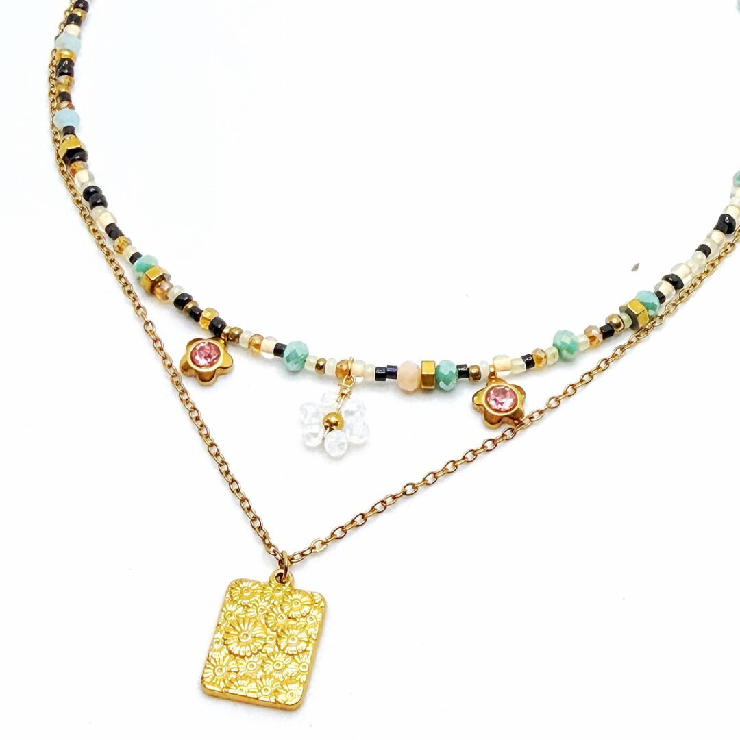Collar duo Florecer
