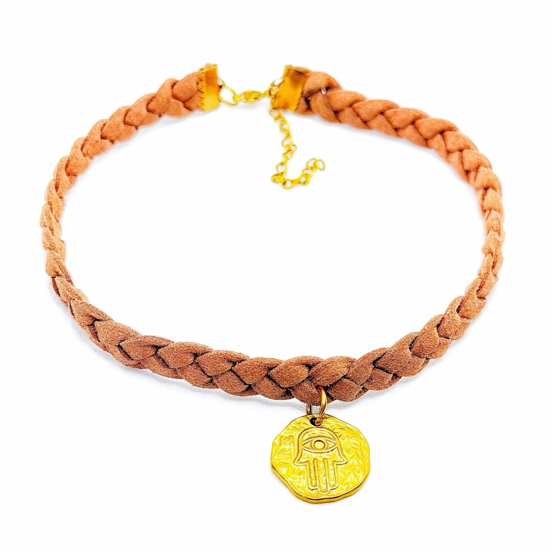Choker mano hamsa